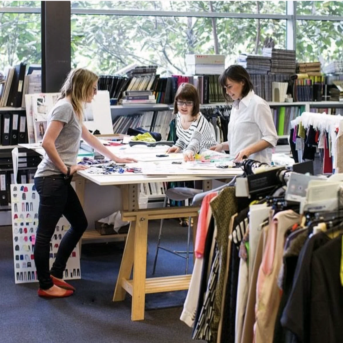 Creative Collaboration in Fashion Studio