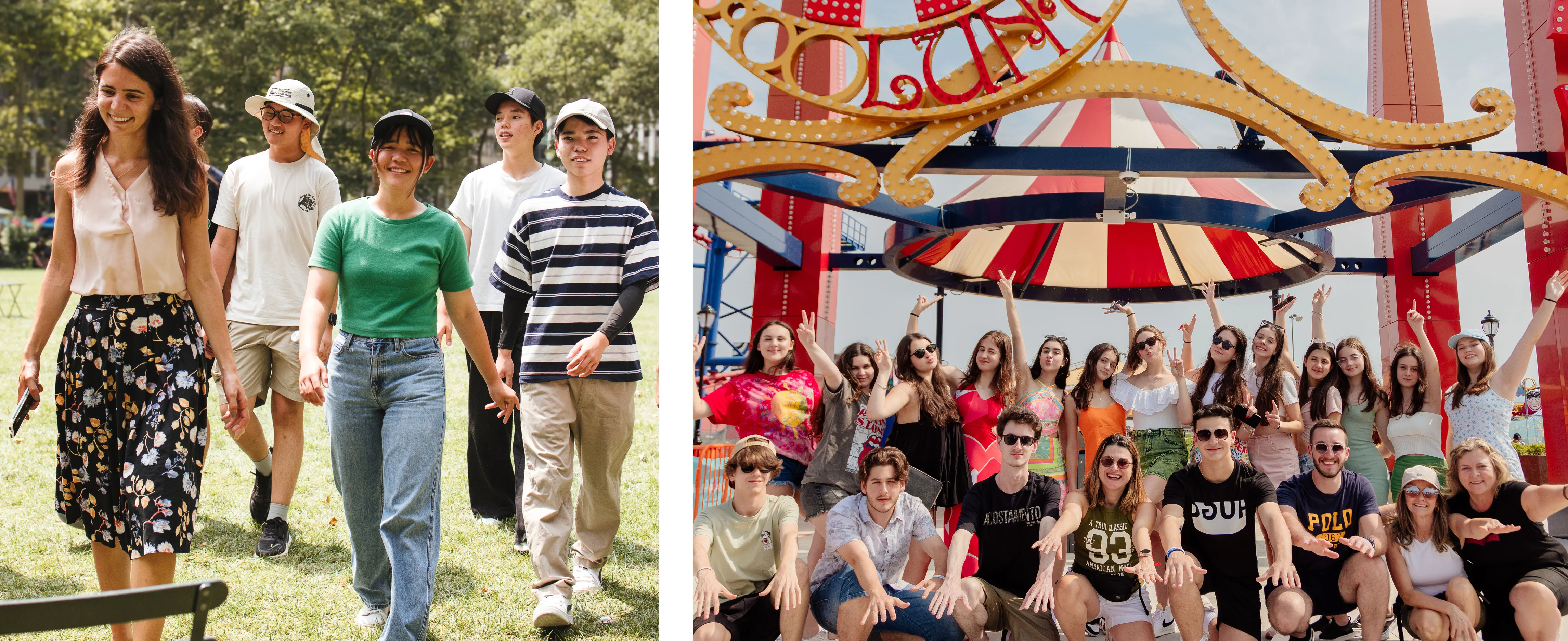 Rennert Teens at Coney Island theme park